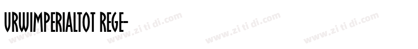 URWImperialTOT RegE字体转换